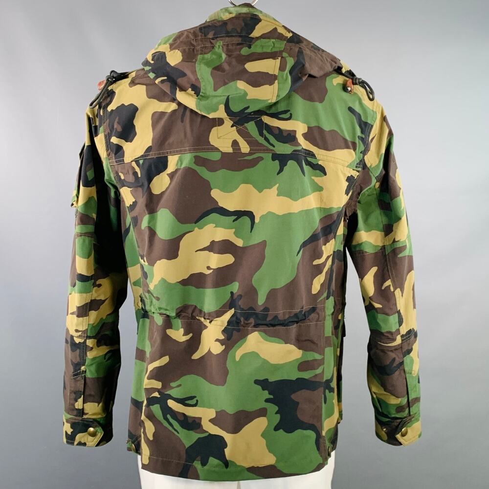 POLO by RALPH LAUREN Size L Green Brown Beige Camouflage Utilitarian Hooded Coat - Picture 3 of 8